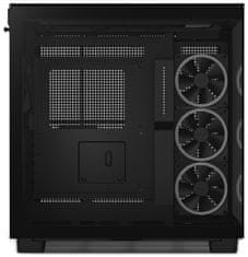 NZXT skříň H9 Elite dvoukomorová ATX / 3xRGB 120 mm / 1x 120mm fan / prosklená / RGB&fan controler / černá