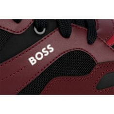 Hugo Boss Boty vínově červené 42 EU Open Red