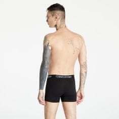 Calvin Klein Boxerky Structure Cotton Boxer Brief 3-Pack Black S S Černá