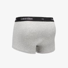 Calvin Klein Boxerky ´96 Cottontretch Trunks 3-Pack Black/ White/ Grey Heather XL Různobarevný