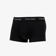 Calvin Klein Boxerky Cotton Stretch Low Rise Trunk 3-Pack Black S S Černá