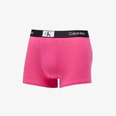 Calvin Klein Boxerky 96 Cottontretch Trunk 3-Pack Island Green/ Black/ Fuschia Rose L Různobarevný