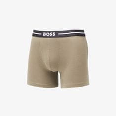 Hugo Boss Boxerky Bold Boxer Briefs 3-Pack Black/ Dark Green S S Různobarevný