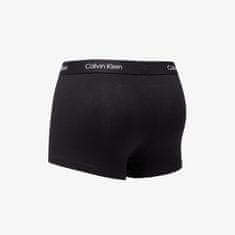 Calvin Klein Boxerky 96 Cottontretch Trunk 3-Pack Island Green/ Black/ Fuschia Rose M Různobarevný