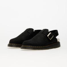 Dr. Martens Tenisky Jorge II FL Black Archive Pull Up & Natural Fine Borg EUR 44 Černá