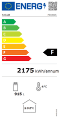 Tefcold Chladicí skříň prosklené dveře FS 1002 S