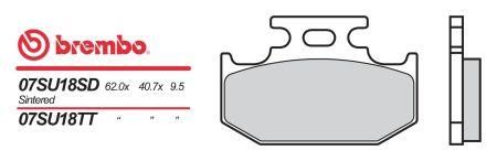 Brembo BREMBO brzdové destičky moto 07SU18TT