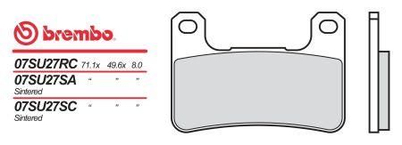 Brembo BREMBO brzdové destičky moto 07SU27SA