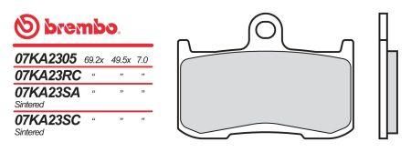 Brembo BREMBO brzdové destičky moto 07KA23SA