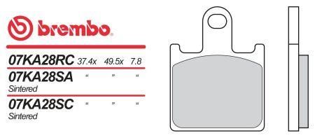 Brembo BREMBO brzdové destičky moto 07KA28SA