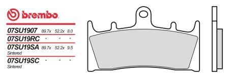 Brembo BREMBO brzdové destičky moto 07SU19SA