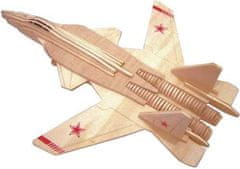 Woodcraft Dřevěné 3D puzzle STÍHAČKA SUCHOJ SU-37 hnědé