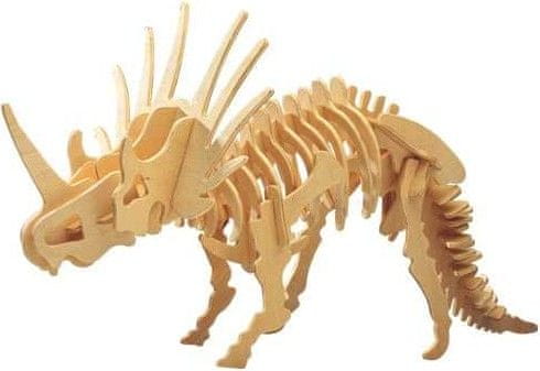 Woodcraft Dřevěné 3D puzzle STYRACOSAURUS hnědé