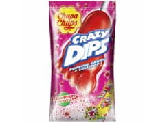 Chupa Chups  Crazy Dips Jahoda lízátko 14g