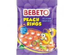 BEBETO Peach rings želé bonbony 80g