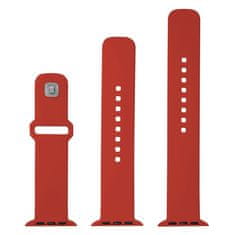 FIXED Set silikonových řemínků Silicone Sporty Strap pro Apple Watch 38/40/41mm, červený