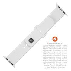 FIXED Set silikonových řemínků Silicone Sporty Strap pro Apple Watch Ultra 49mm, bílý