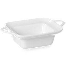 shumee Obdélníkový pekáč s uchy 100x140x45mm bílý porcelán - Hendi 784105