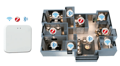 BOT Tuya Multifunkční WiFi Gateway ZigBee a Bluetooth pro vzdálené ovládání