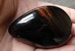 INTEREST Masážní kámen HMATKA Obsidián Mahagonový - Mexiko - 164,10gr.