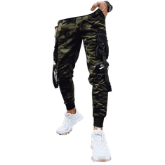 Dstreet Pánské bojové kalhoty zelené ux4201 M