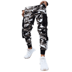 Dstreet Pánské bojové kalhoty bílé ux4202 M