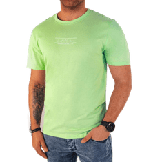 Dstreet Pánské tričko s potiskem zelené rx5472 XXL