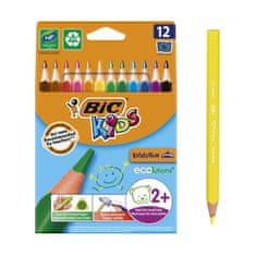 Bic Pastelky ECOlution - trojhranné, 12 ks