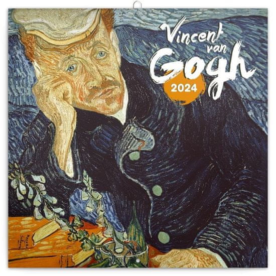 Kalendář 2024 poznámkový: Vincent van Gogh, 30 × 30 cm