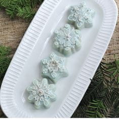 Nordic Ware Hliníková forma na 6 bábovek, sněhové vločky Nordic Ware Frozen Snowflake | stříbrná