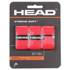 Head XtremeSoft 3 overgrip omotávka tl. 0,5 mm červená balení 3 ks