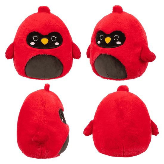 SQUISHMALLOWS Fuzzamallow Maskot Cardinal Bird Cazlan 30 cm