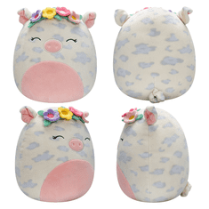 SQUISHMALLOWS Maskot prasátka Rosie s květinovou čelenkou 19 cm