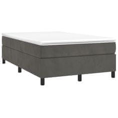 shumee Box spring postel s matrací tmavě šedý 120x190 cm samet