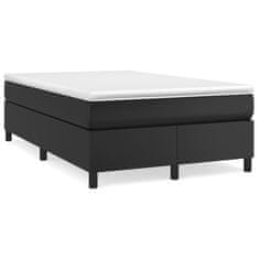 shumee Box spring postel s matrací černá 120x190 cm umělá kůže