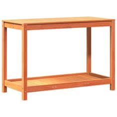 Petromila Přesazovací stůl s policí voskově hnědý 108x50x75 cm borovice