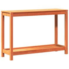 Petromila Přesazovací stůl s policí voskově hnědý 108x35x75 cm borovice