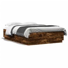 shumee Rám postele kouřový dub 160 x 200 cm kompozitní dřevo