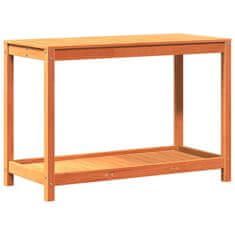 Petromila Přesazovací stůl s policí voskově hnědý 108x50x75 cm borovice