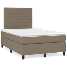 shumee Box spring postel s matrací a LED taupe 120x190 cm textil