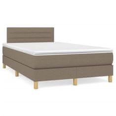 shumee Box spring postel s matrací taupe 120x190 cm textil