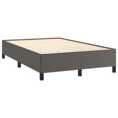 shumee Box spring postel s matrací šedá 120x190 cm umělá kůže