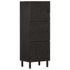 Greatstore Skříň highboard černá 40x33x110 cm masivní mangovníkové dřevo