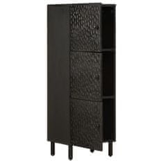 Greatstore Skříň highboard černá 40x33x110 cm masivní mangovníkové dřevo