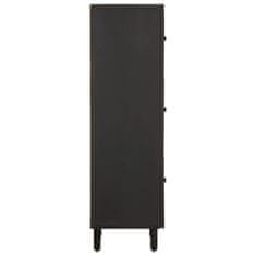 Greatstore Skříň highboard černá 40x33x110 cm masivní mangovníkové dřevo