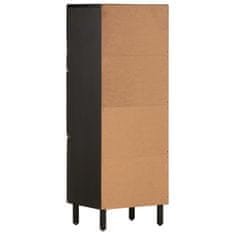 Greatstore Skříň highboard černá 40x33x110 cm masivní mangovníkové dřevo