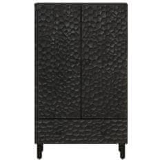 shumee Skříň highboard černá 60x33x100 cm masivní mangovníkové dřevo