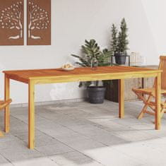 Greatstore Zahradní jídelní stůl 180 x 90 x 75 cm masivní akáciové dřevo