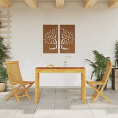 Greatstore Zahradní jídelní stůl 110 x 55 x 75 cm masivní akáciové dřevo