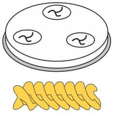 shumee FUSILLI sítko na těstoviny hrot, vrtáky, 5 otvorů prům. 9 mm MPF2,5/4 - Hendi 229361